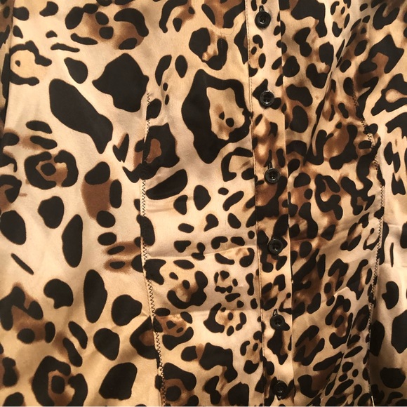 GUESS Silk leopard button-down - Picture 5 of 5